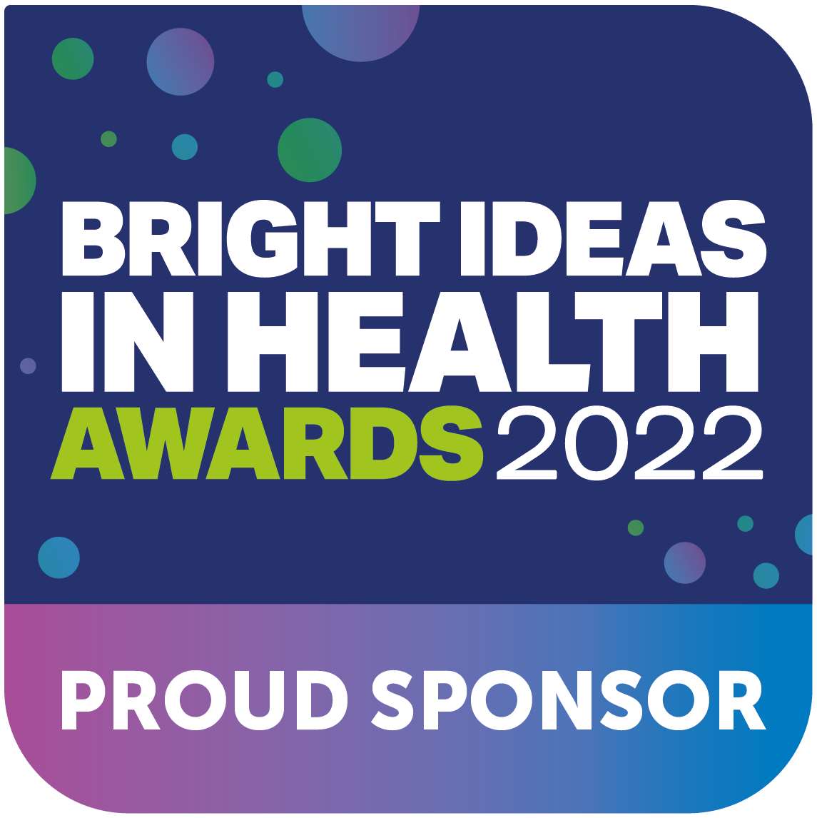 A flyer for Bright ideas in Health awards.