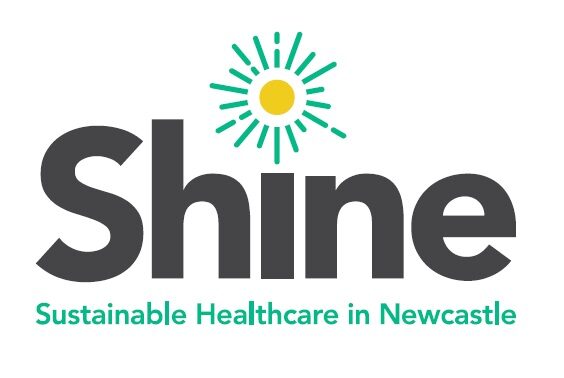 Image shows a logo for Shine