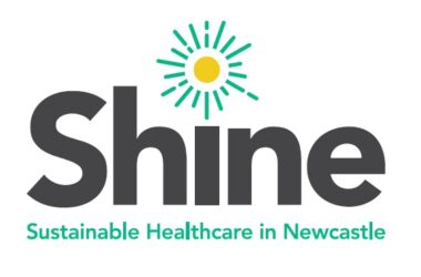 Image shows a logo for Shine