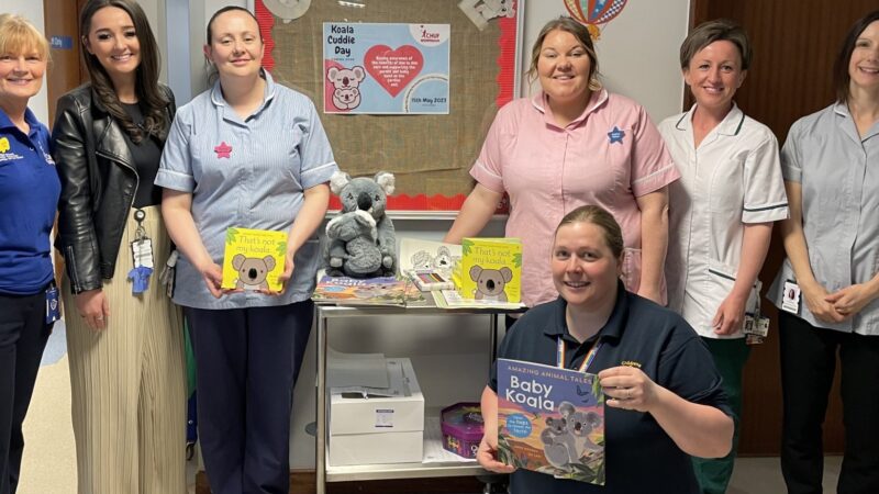 Image shows Rachel with the congenital heart disease team