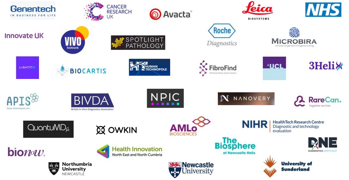 NHS partner organisation logos, including Newcastle University and Cancer Research UK.