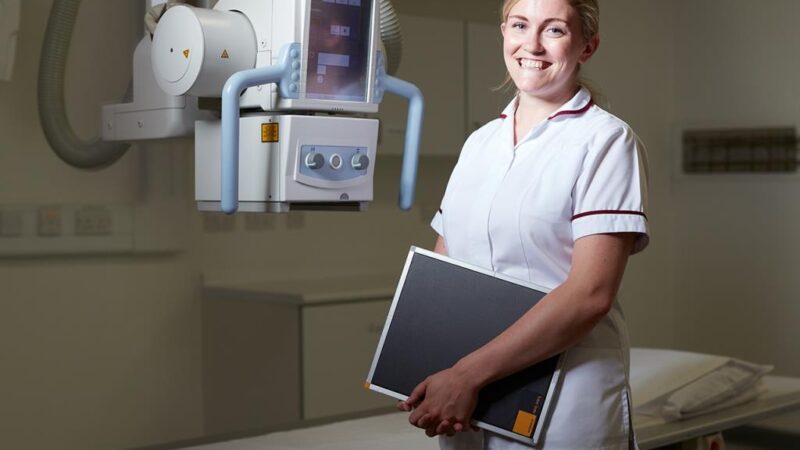 Image shows a radiographer